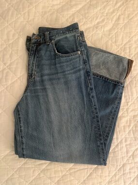 Petite Superwide-Leg Jeans Fannin Wash 28P
